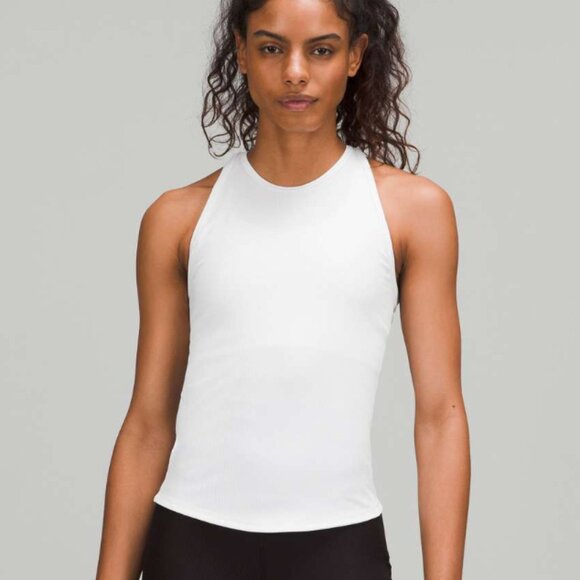 Lululemon Base Pace Ribbed Tank Top White - Picture 1 of 8